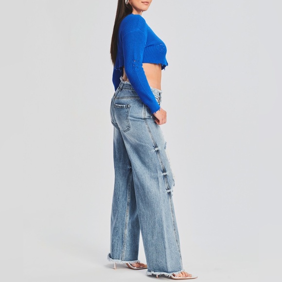 SER.O.YA NWT 34W Mountain Wide Leg Jeans women’s Soren 29 = 34 W - Picture 3 of 10